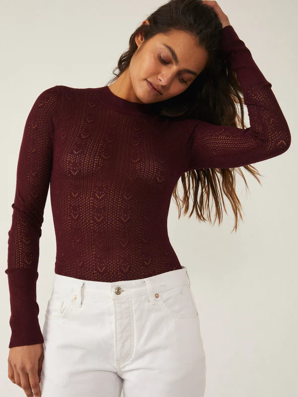 Sunday Best Bodysuit by Intimately at Free People, Acai, S