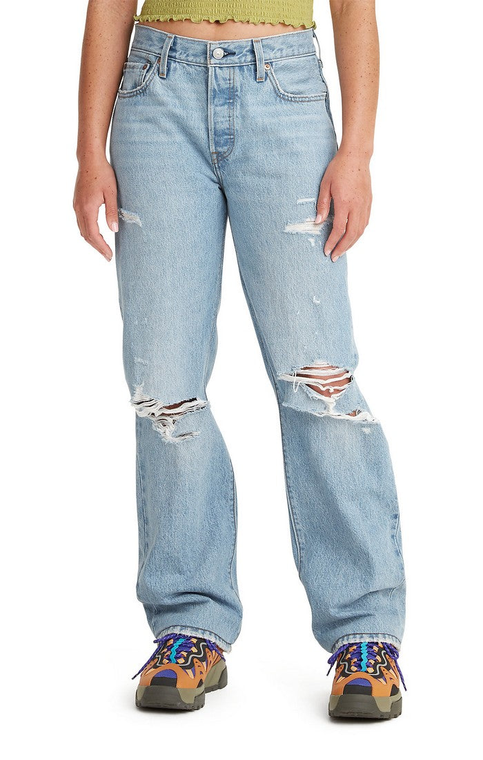 LEVI’S / 90's 501 USA crushed denim 501® '90s Cuffed Selvedge Women's Jeans - Dark Wash | Levi's® CA