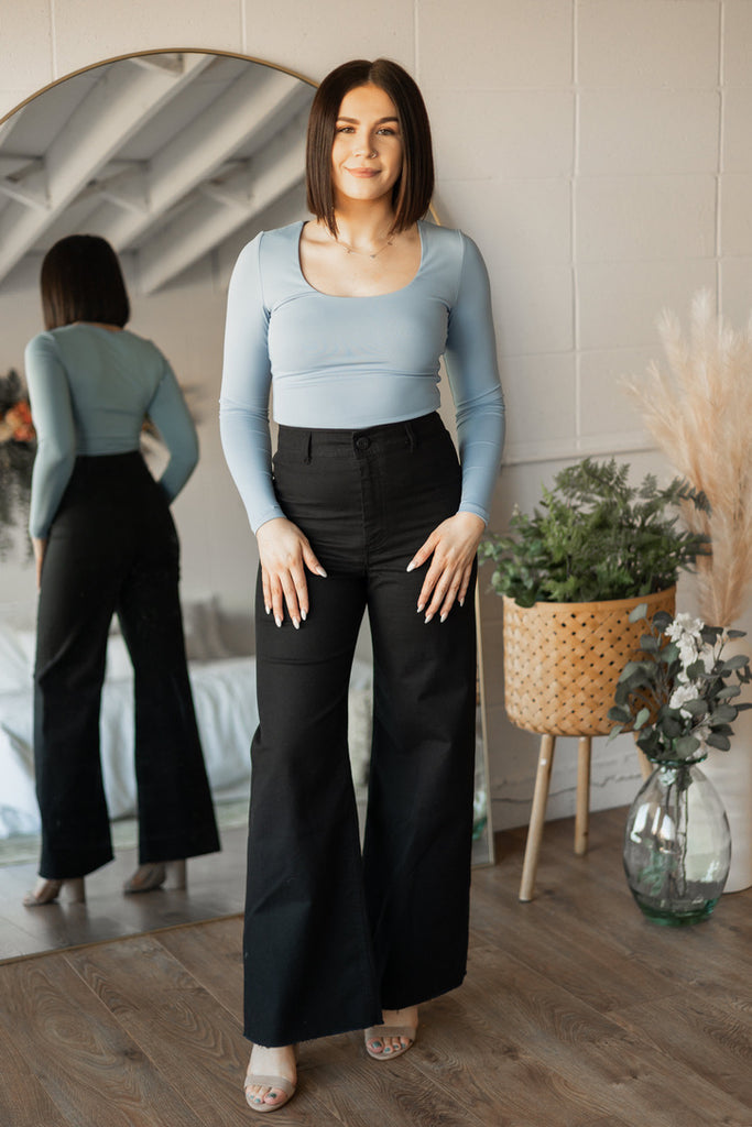 Homebound Silky Pointelle Pant - Black | Z Supply - Clearance