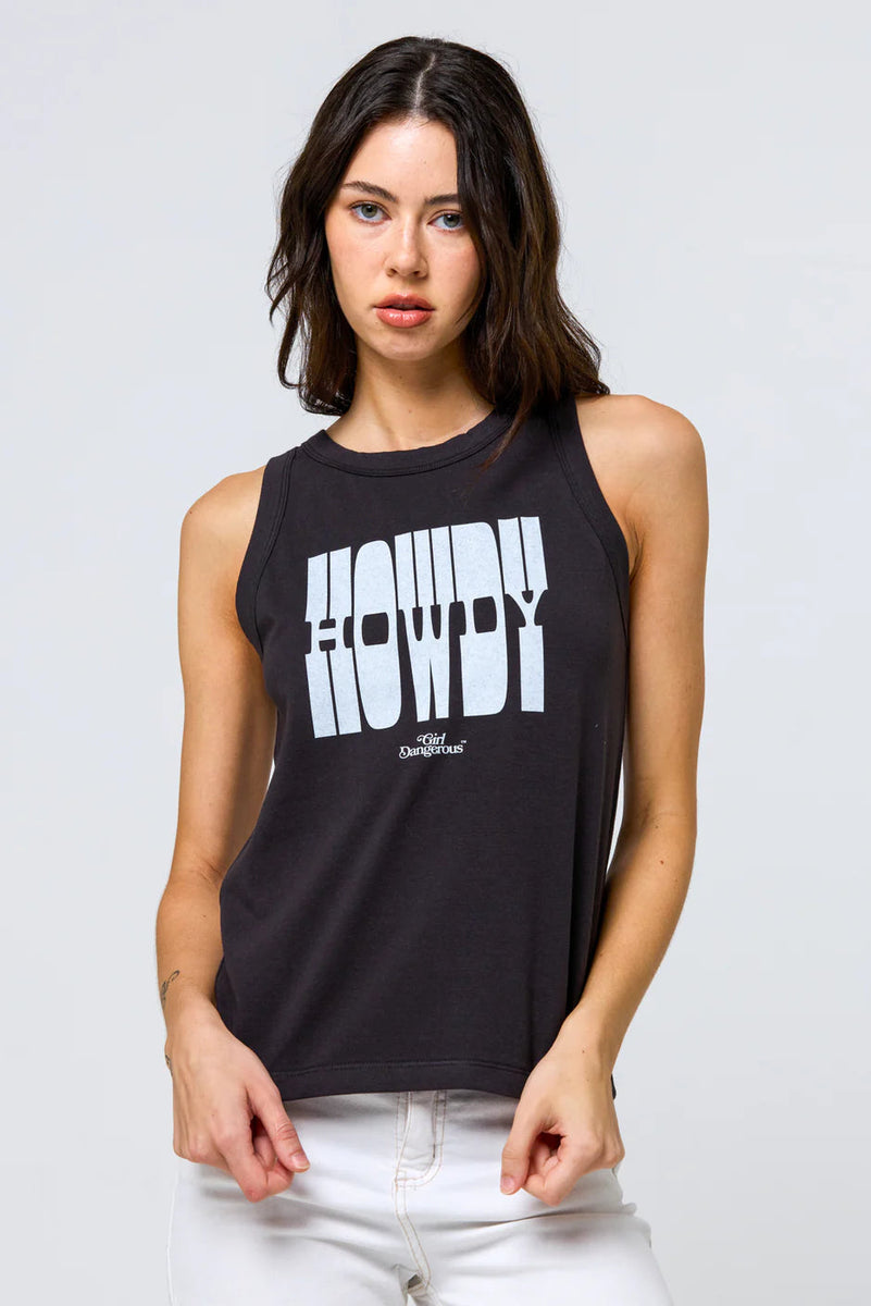 Howdy High Neck Tank
