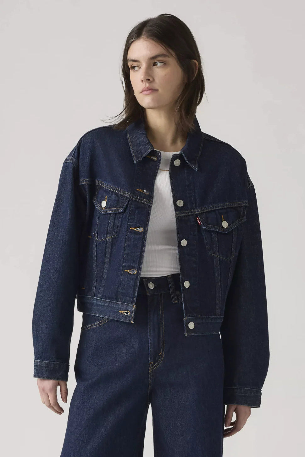 ジャケット・アウター KIARIS Vintage 90s Zipped Jacket Shrunken 90s Trucker Jacket